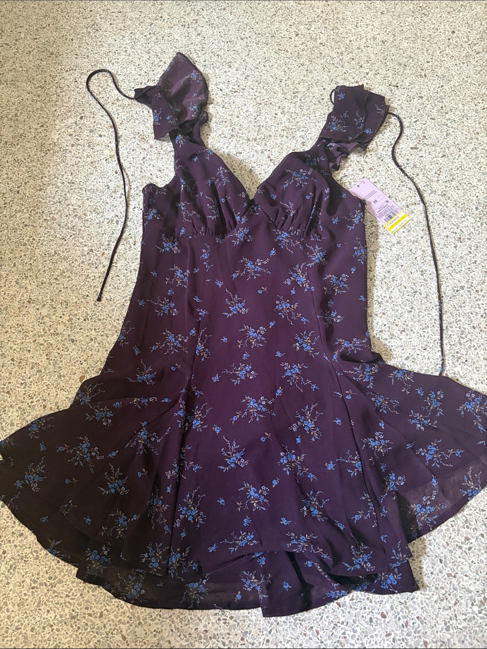 wild fable Purple Floral Mini Dress